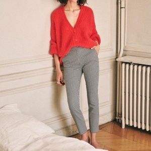 Sezane Clara Houndstooth Pants